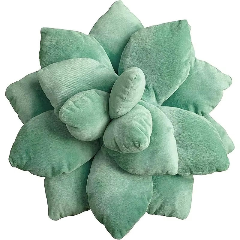 3D Succulent Throw Pillow – Cactus‑Shaped Plush Cushion for Cozy Home Décor