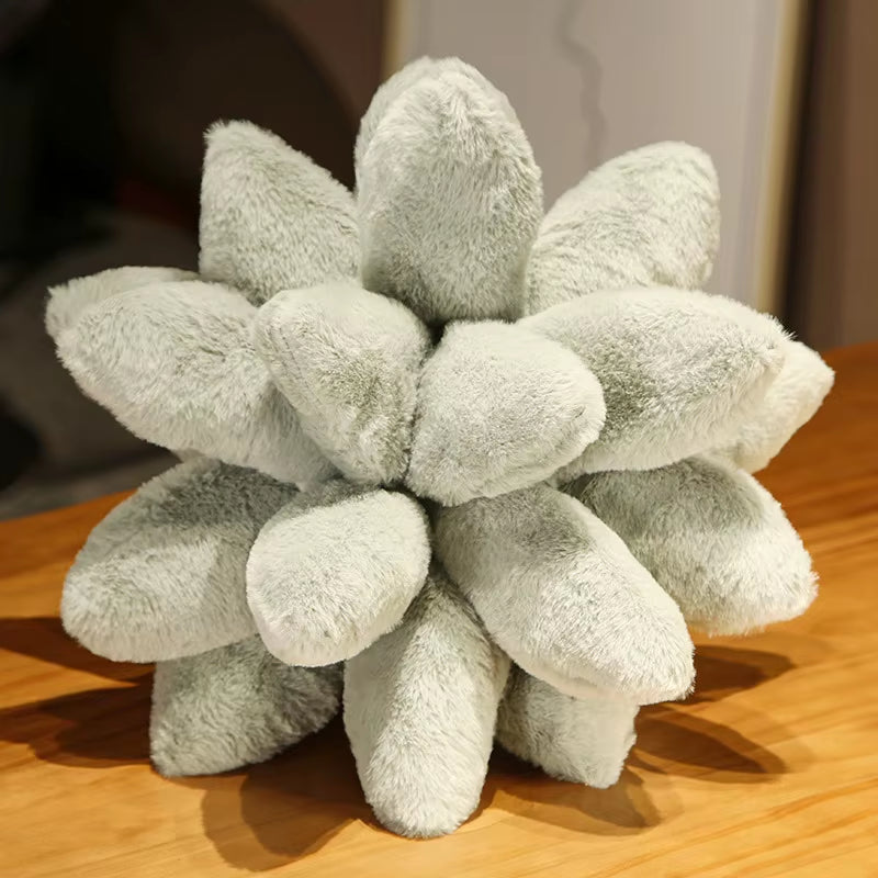 3D Succulent Throw Pillow – Cactus‑Shaped Plush Cushion for Cozy Home Décor