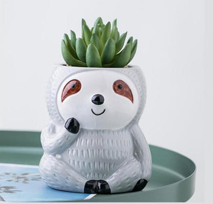 Sloth Planter Pot for Succulents & Plants