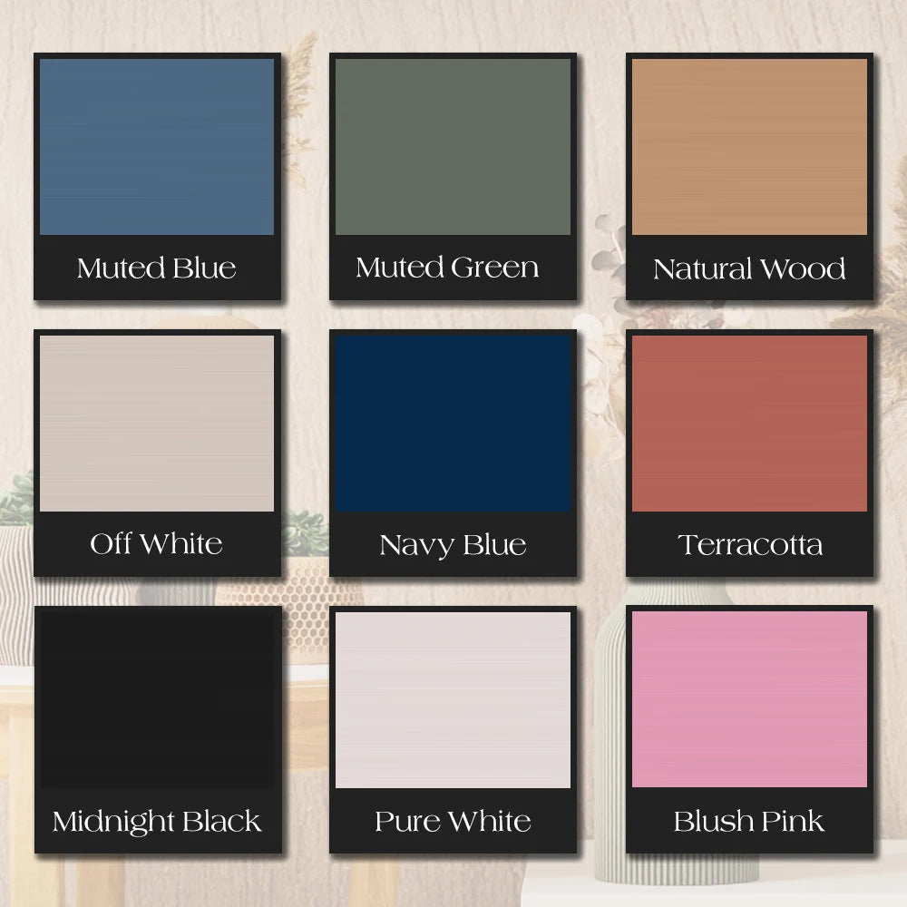 Hanging TRIPLE BUBBLE Wall Planter, Ribbed Design with Drainage and Drip Tray, 4,6,8 Inches, Green Black Navy Pink White LARGE Plant Pot