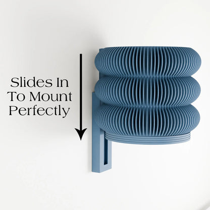 Hanging TRIPLE BUBBLE Wall Planter, Ribbed Design with Drainage and Drip Tray, 4,6,8 Inches, Green Black Navy Pink White LARGE Plant Pot