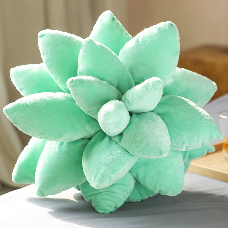 3D Succulent Throw Pillow – Cactus‑Shaped Plush Cushion for Cozy Home Décor
