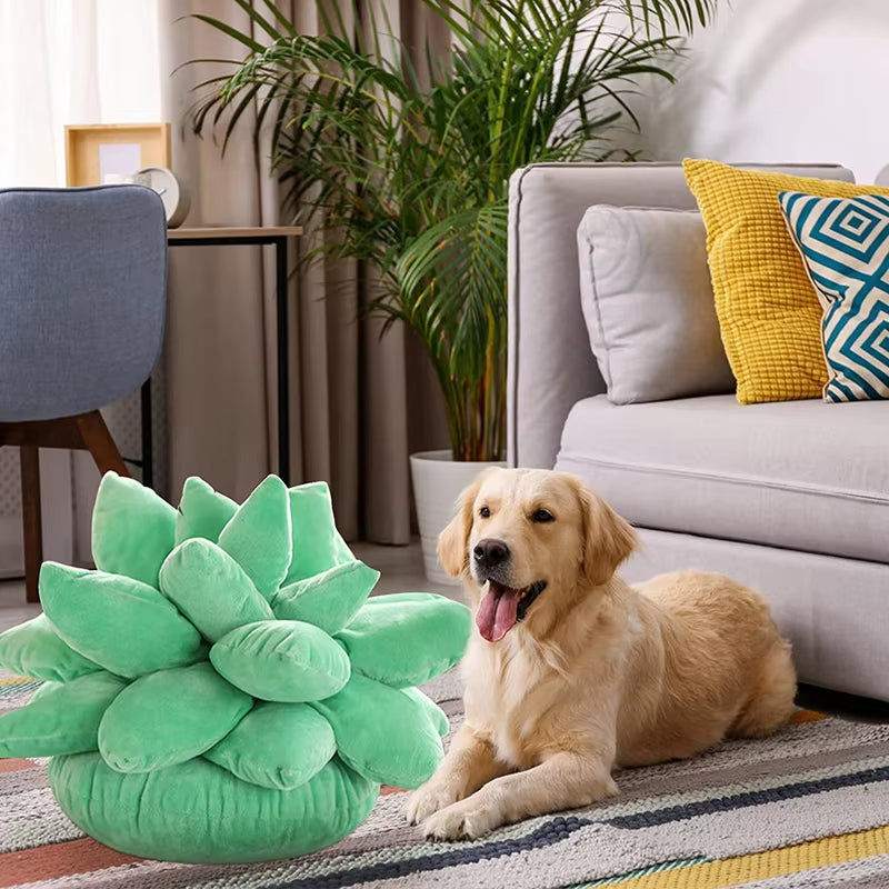 3D Succulent Throw Pillow – Cactus‑Shaped Plush Cushion for Cozy Home Décor